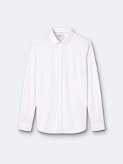 Chemise manches longues fleuri Devred adaptée handicap senior par Adapt & Joy, coupe extra-slim en polyester avec col semi-italien, élégante et facile à enfiler.