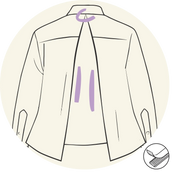 Chemise - Ouverture façon blouse d'hôpital- Vêtements adaptés pour personne à mobilité réduite