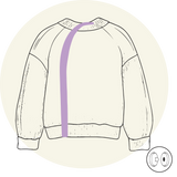 Gilet - Ouverture dans le dos - Courbe