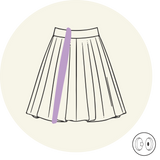 Jupe courte (au dessus de genou)