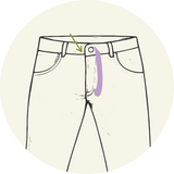 Pantalon & Jean - Changer la braguette avec une fermeture aimantée et le bouton par un scratch