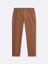 Chino en coton mélangé uni