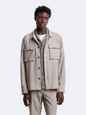 Surchemise faux unie Devred adaptée handicap senior par Adapt & Joy, coupe regular, douce, chaude et facile à enfiler.