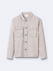 Surchemise faux unie Devred adaptée handicap senior par Adapt & Joy, coupe regular, douce, chaude et facile à enfiler.