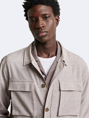 Surchemise faux unie Devred adaptée handicap senior par Adapt & Joy, coupe regular, douce, chaude et facile à enfiler.