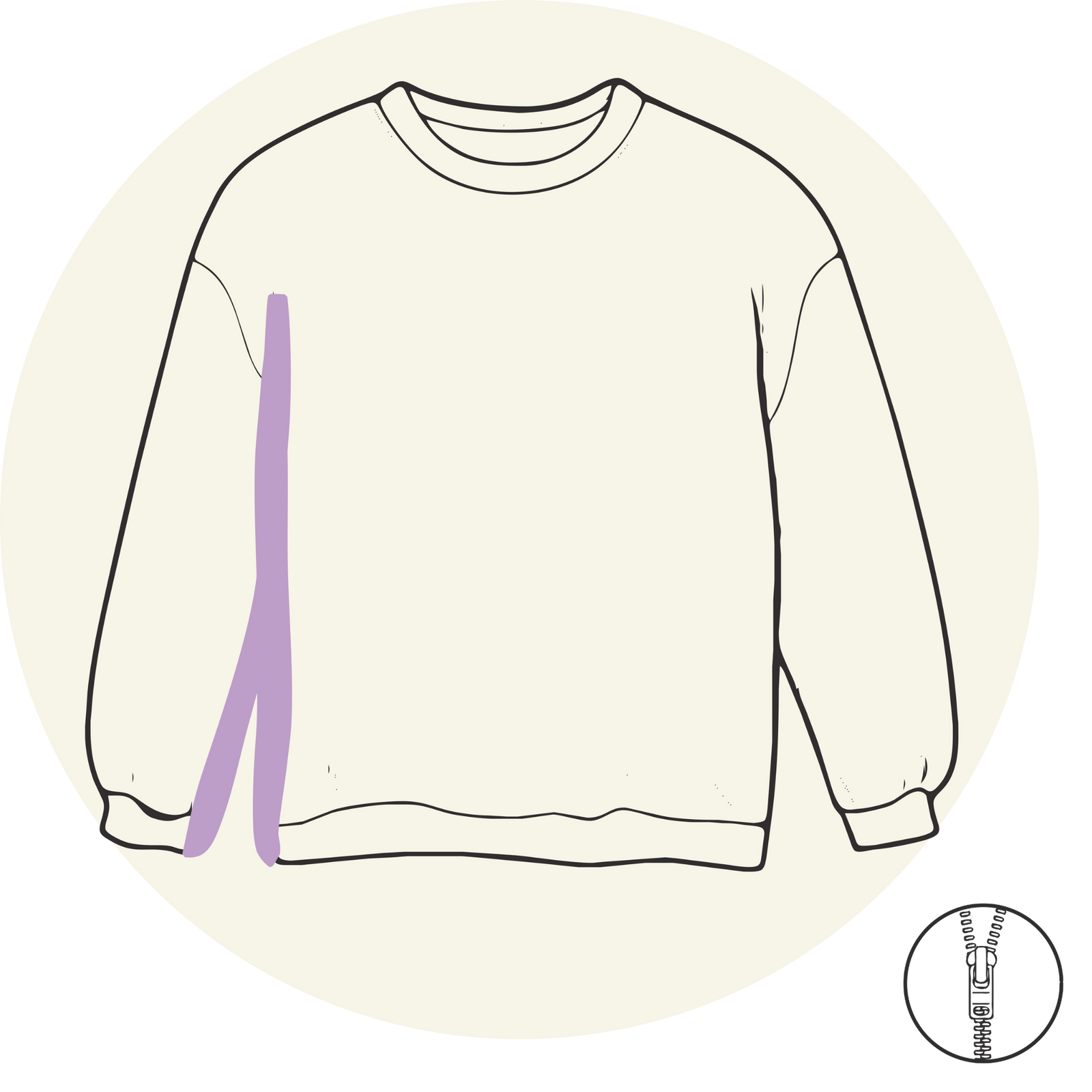 Sweat - Ouverture sur le côté- Vêtements adaptés pour personne à mobilité réduite