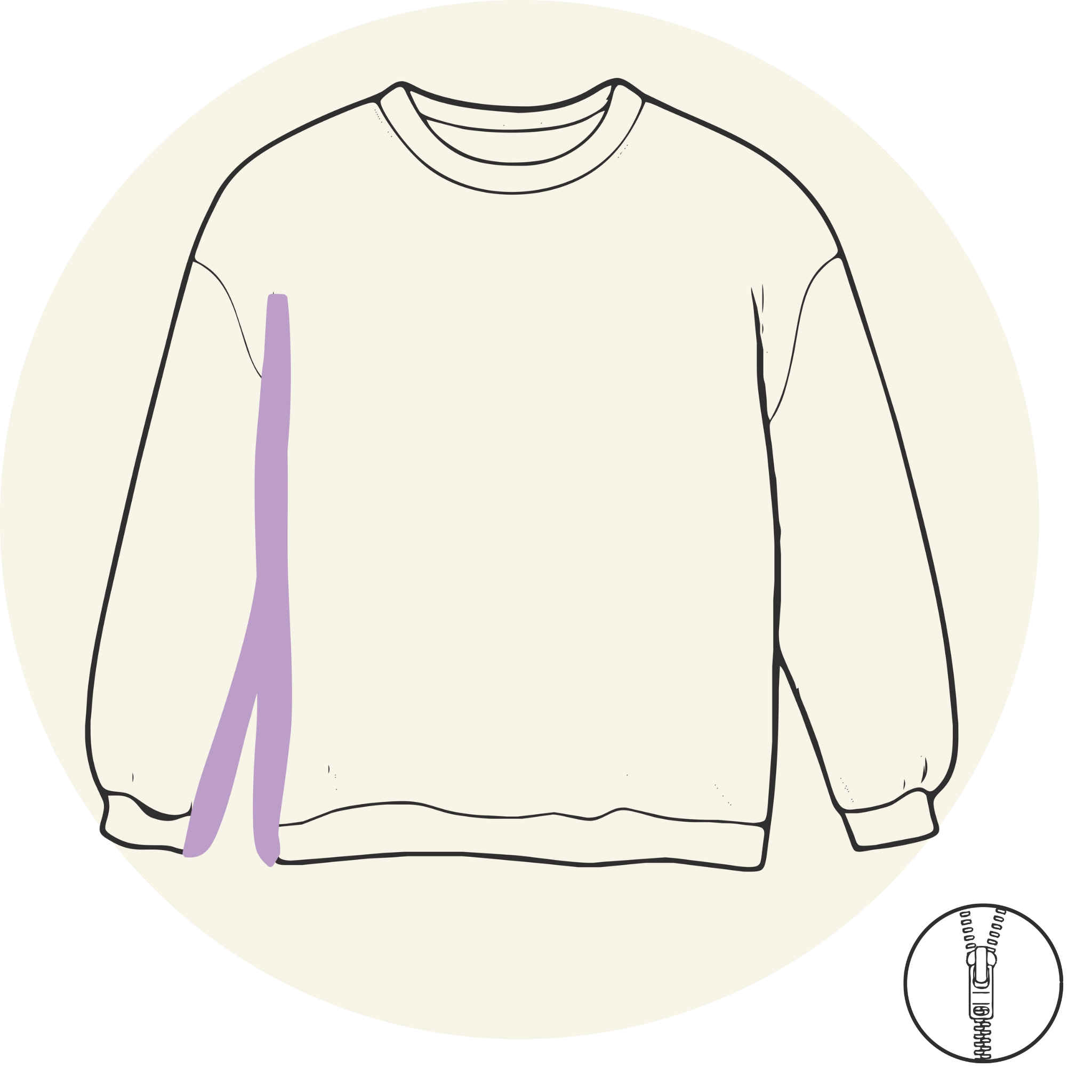 Sweat - Ouverture sur le côté
