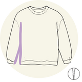 Sweat - Ouverture sur le côté