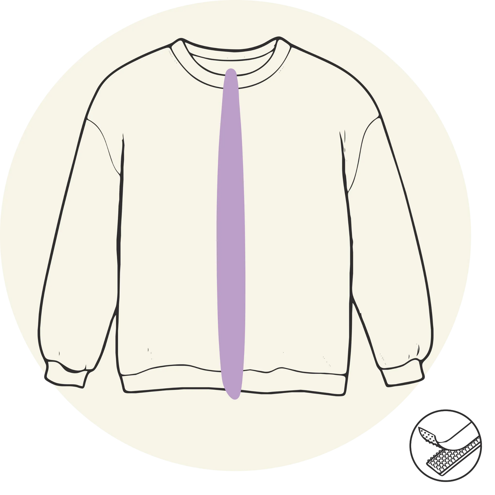 Sweat - Ouverture milieu devant- Vêtements adaptés pour personne à mobilité réduite