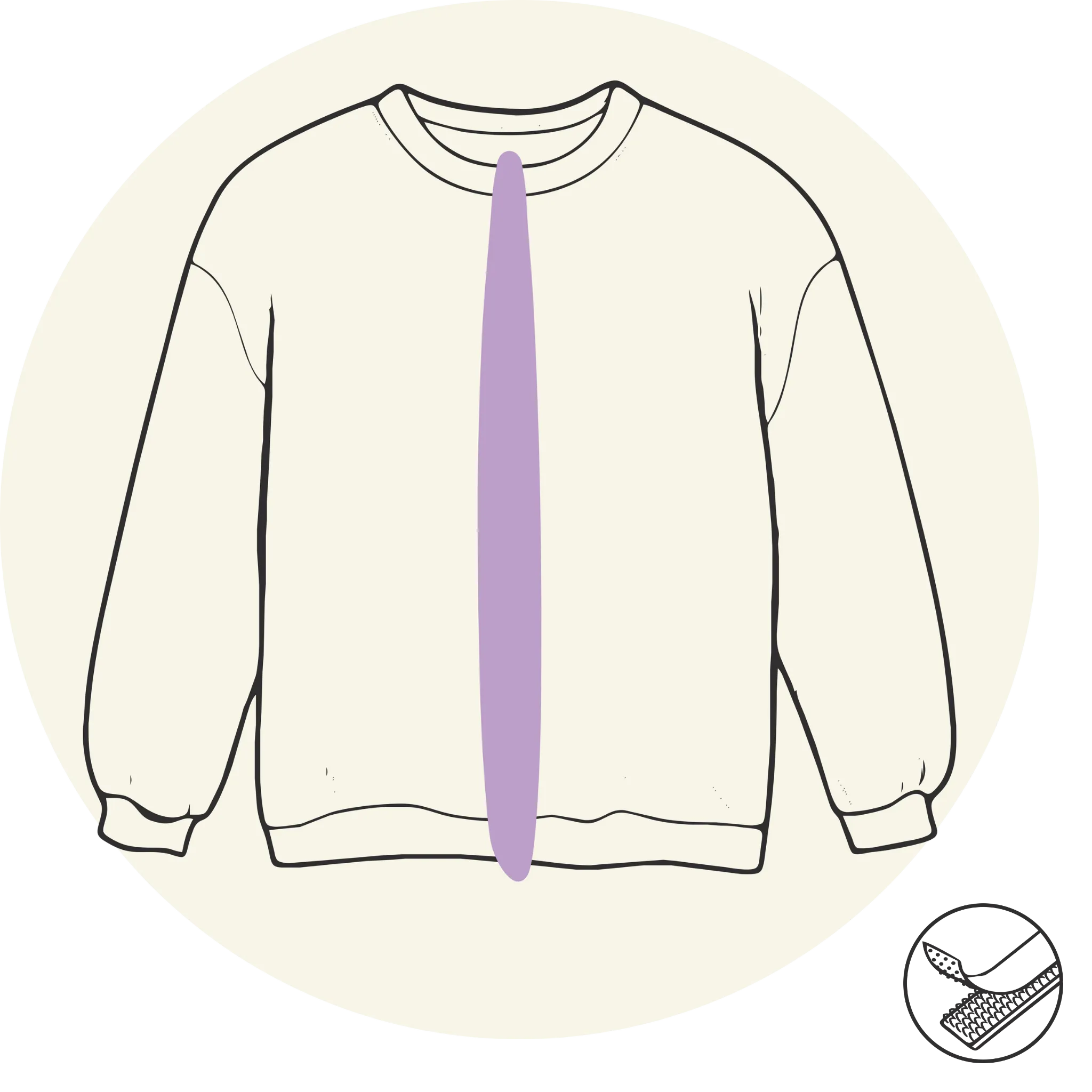 Sweat - Ouverture milieu devant- Vêtements adaptés pour personne à mobilité réduite