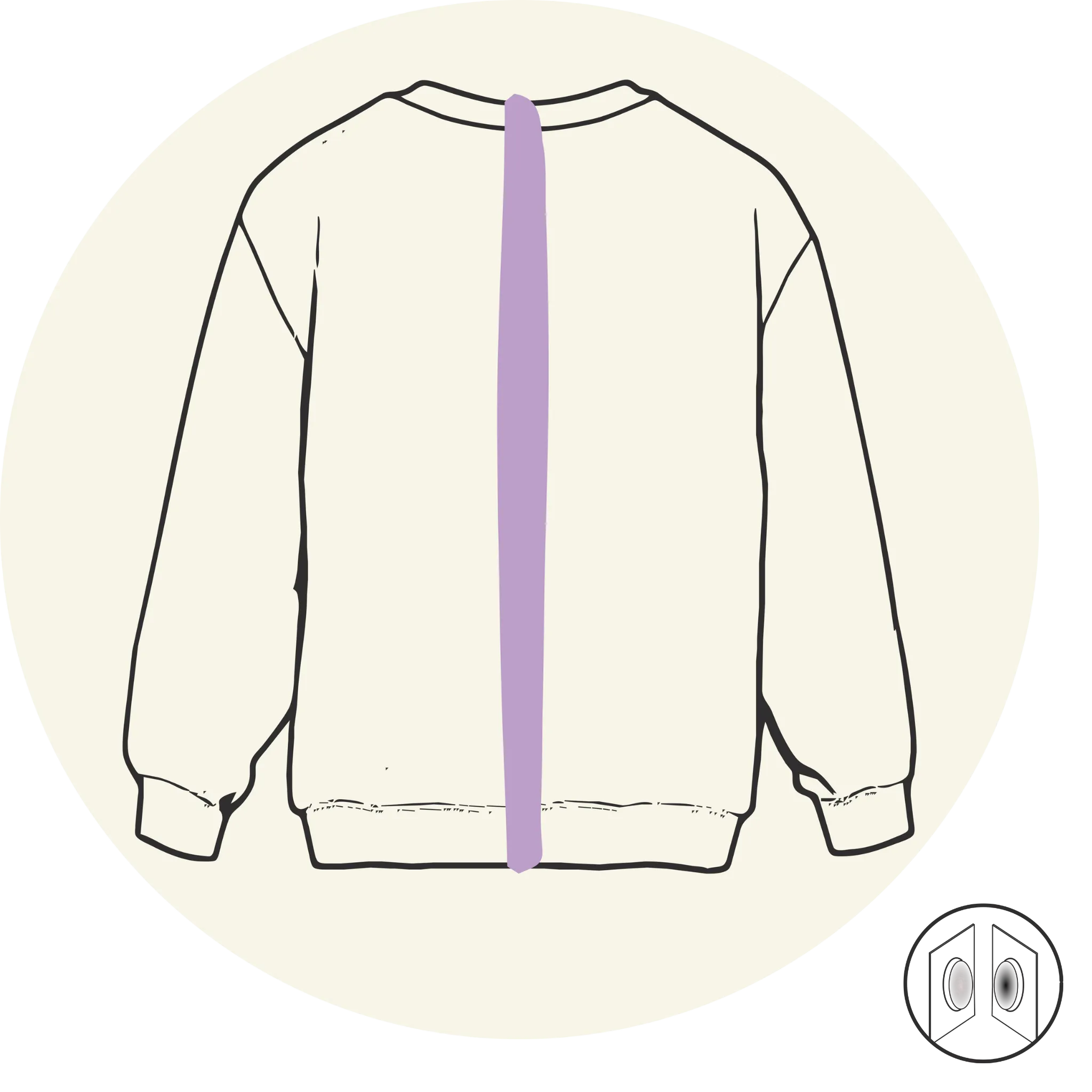 Sweat - Ouverture dans le dos - Milieu- Vêtements adaptés pour personne à mobilité réduite