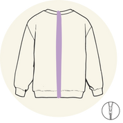 Sweat - Ouverture dans le dos - Milieu- Vêtements adaptés pour personne à mobilité réduite