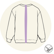 Sweat - Ouverture dans le dos - Milieu- Vêtements adaptés pour personne à mobilité réduite