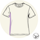 T-shirt - Ouverture sur le côté - Manches courtes