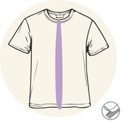 T-shirt - Ouverture devant milieu - Manches courtes- Vêtements adaptés pour personne à mobilité réduite