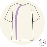 T-shirt - Ouverture dans le dos - Courbe - Manches courtes