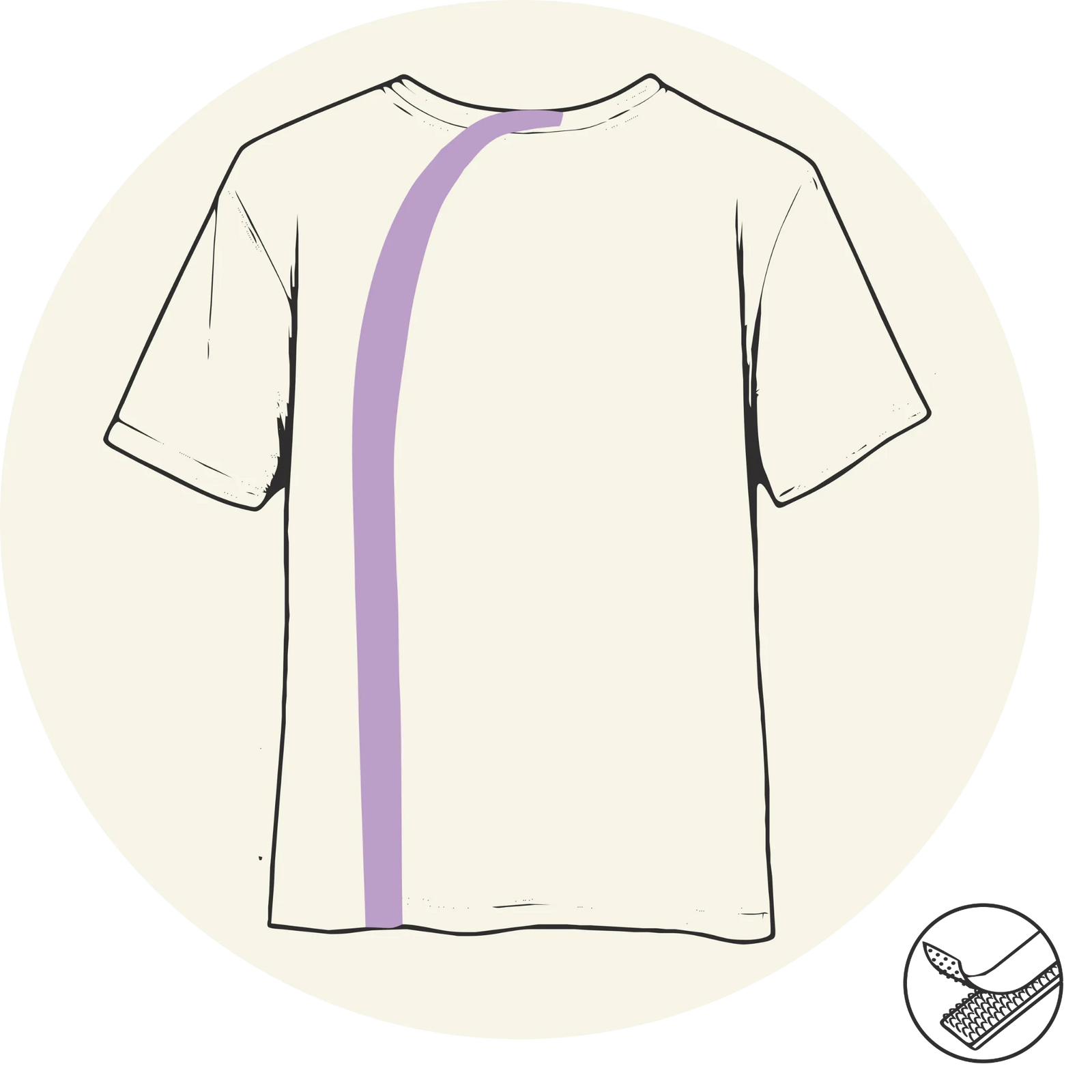 T-shirt - Ouverture dans le dos - Courbe - Manches courtes- Vêtements adaptés pour personne à mobilité réduite